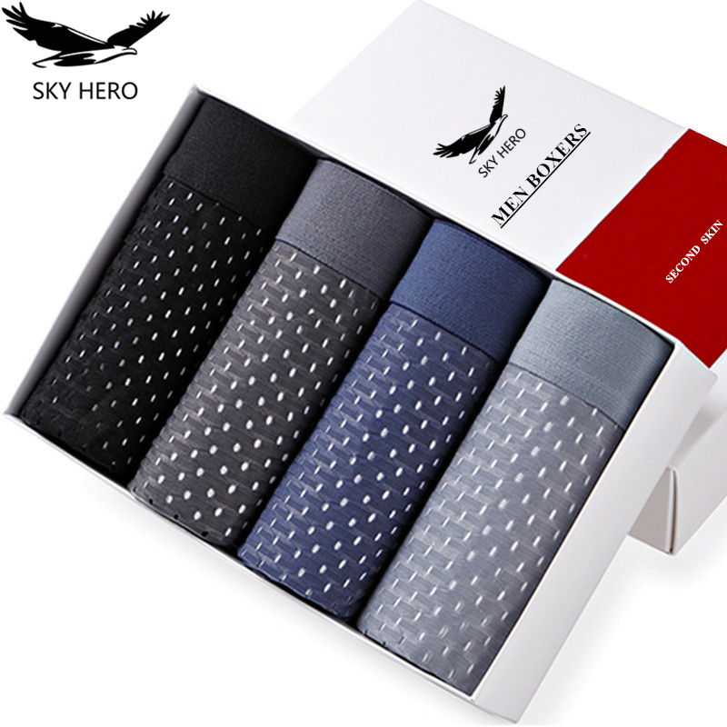 Multi Pack Underwear - メンズメッシュボクサーショーツ,下着,セクシー,竹,アイスシルク,ナイロン,ラージサイズ6xl,7xl,ピース/ロット