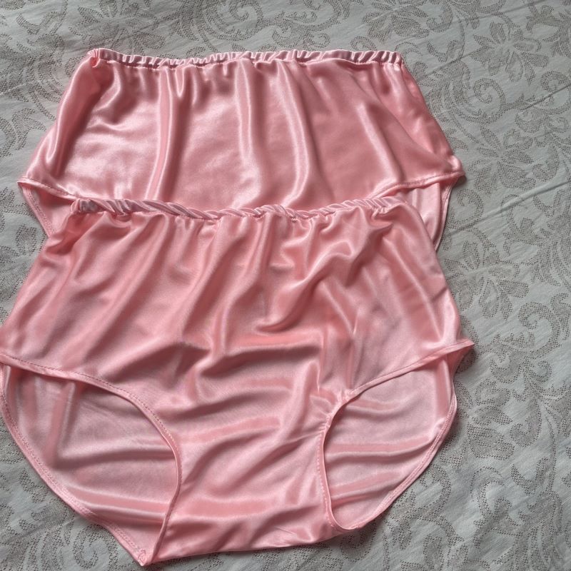 Boxer Shorts Modal - ユニセックス光沢ピンクアイスシルクパンティー下着プラスサイズブリーフボトムス超ソフトシルキーカップルランジェリー