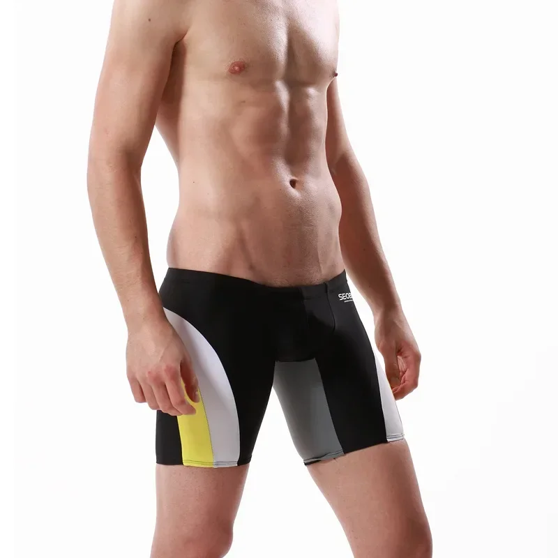 男性用スイムパンツ ランニング サイクリング スポーツ ロン - Long Leg Trunk Men のレビューと価格