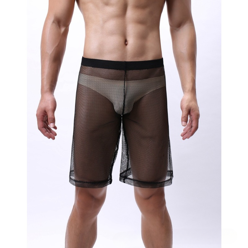 ローライズメッシュエロ下着男性通気性男性ボクサーパンツ透明水 - Trunk Breathable Men のレビューと価格