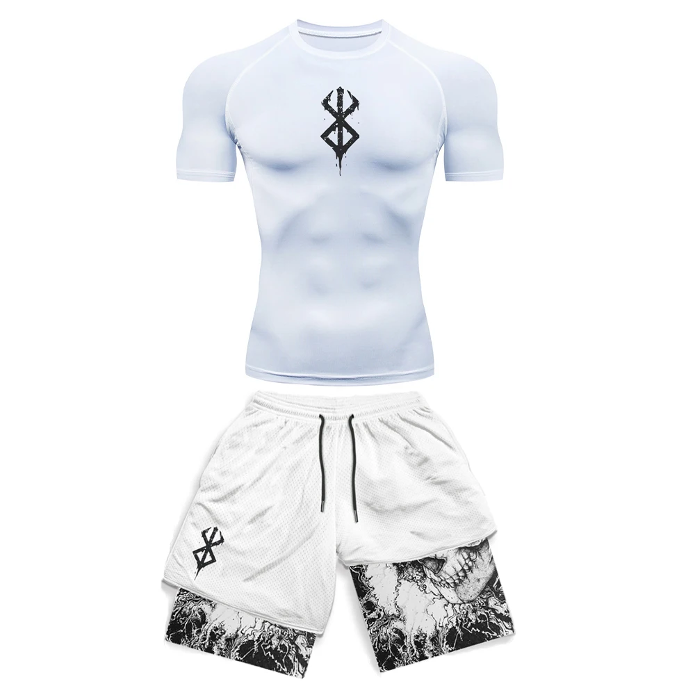 アニメ柄の3Dプリントを使用したメンズ用コンプレッションセッ - Compression Shorts Athletes のレビューと価格
