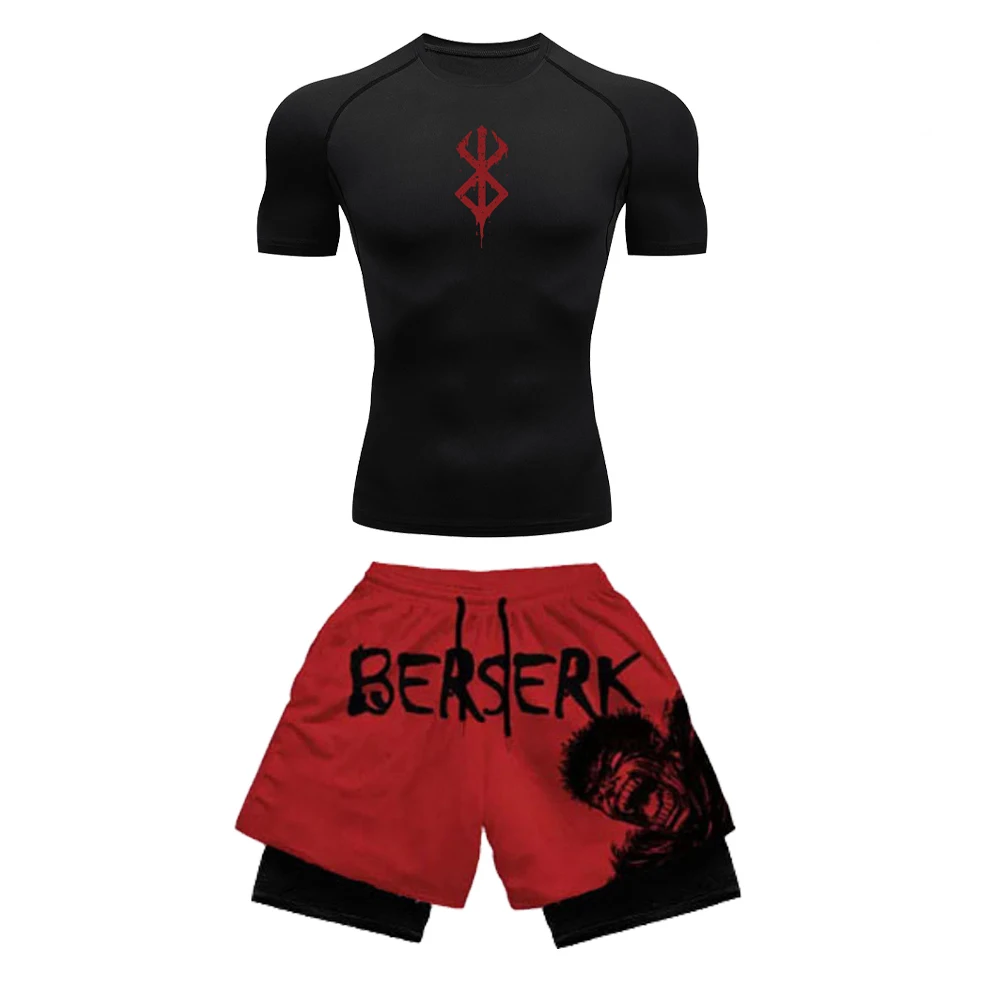 アニメ柄の3Dプリントを使用したメンズ用コンプレッションセッ - Compression Shorts Athletes のレビューと価格